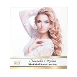 Guld Shine Autograph Pad Anteckningsblock