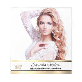 Guld Shine Autograph Pad Anteckningsblock