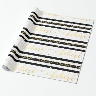 Guld Shine Tro Papper för radbyte av Helgdag Presentpapper