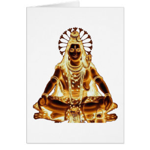 GULD- SHIVA HÄLSNINGSKORT