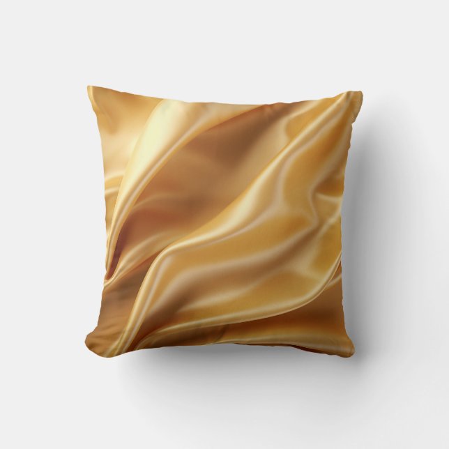 Guld Silk Elegans Kudde (Framsida)