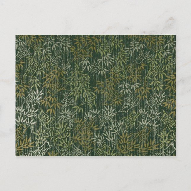 Guld & Silver Bamboo Vykort (Framsida)