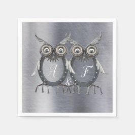 Guld, Silver - Brass Modern Pappersservett