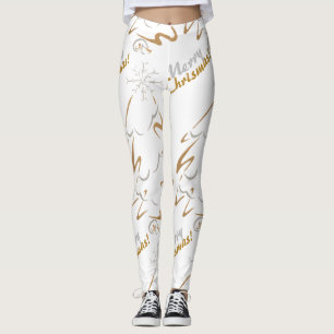 Guld & Silver Chrismas Träd Leggings