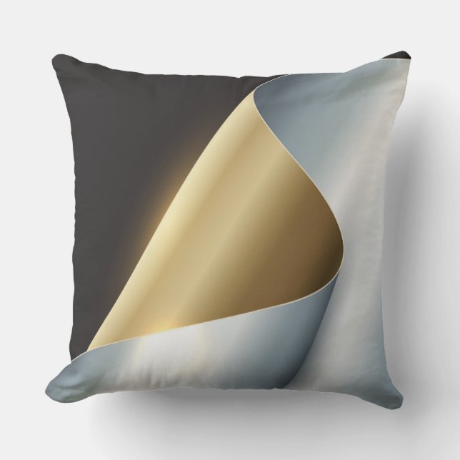 Guld Silver Dekorativ Kudd Kudde (Framsida)