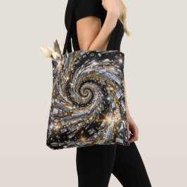 Guld & Silver Disco Spiral Vortex Tygkasse