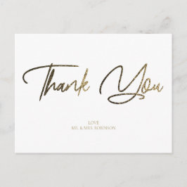 Guld & Silver Glitter Chic Black Tack Anpassningsb Vykort