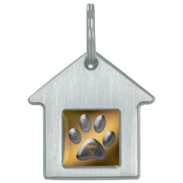 Guld Silver ID-bricka Husdjur