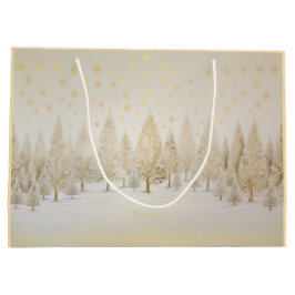 Guld Silver Julgranar Gift Bag