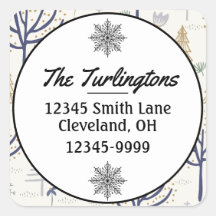 Guld Silver Julgranar Ljus Returadress