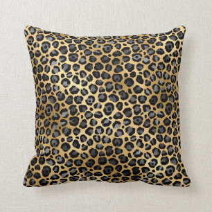 GULD SILVER LEOPARD PILLOW KUDDE