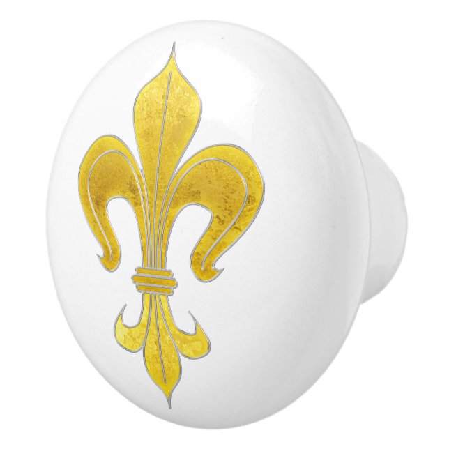 Guld & Silver Lily + din backgr. & idéer Knopp (Höger)