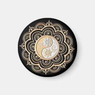 Guld & Silver Mandala Magnet