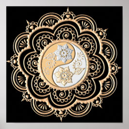 Guld & Silver Mandala Poster