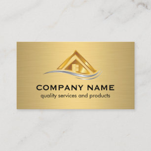 Guld Silver Real Gods Home Logotyp Visitkort