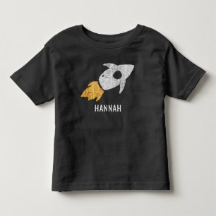 Guld Silver Rocket Rymden Kids Personlig T Shirt