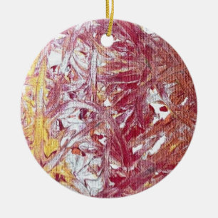 Guld, Silver, Röd, Roséguld, Marmor Konstverk Julgransprydnad Keramik