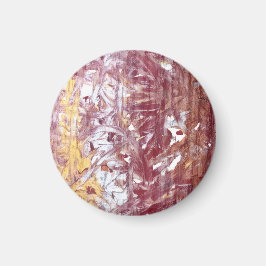Guld, Silver, Röd, Roséguld, Marmor Konstverk Magnet