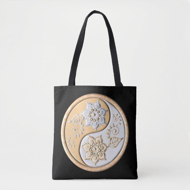 Guld & Silver Yin Yang  Tygkasse (Framsida)