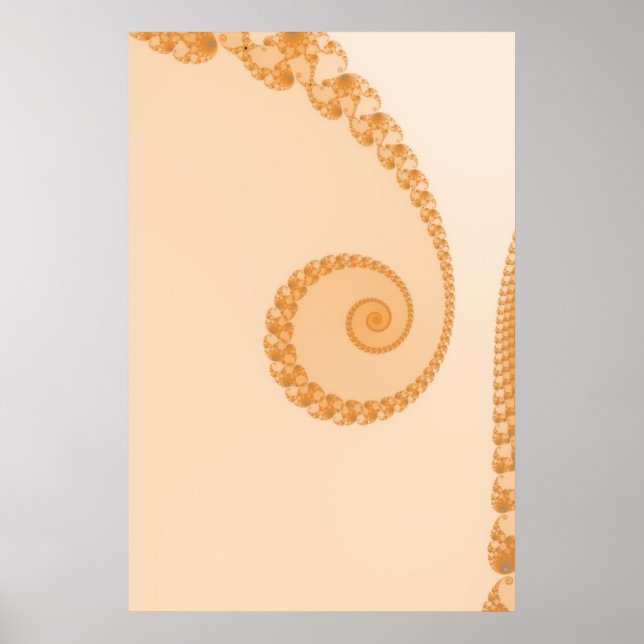 Guld Simple Spiral Poster (Framsidan)