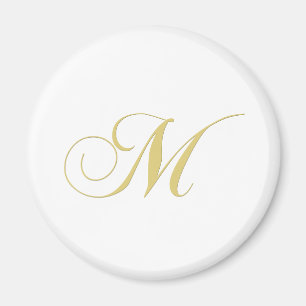 Guld- singel för Monogrambrev M Magnet