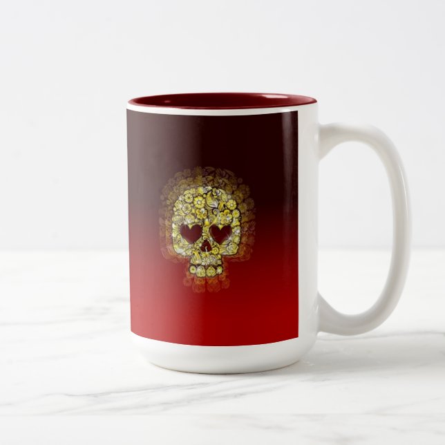 Guld- skallemugg Två-Tonad mugg (Höger)