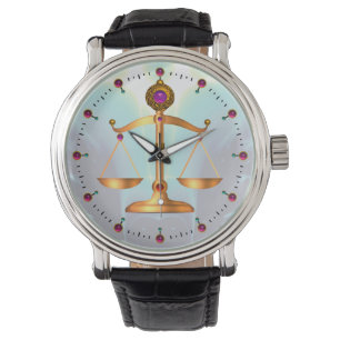 GULD-SKALOR MED GEM-STONER, Juridisk symbol Armbandsur