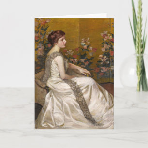 Guld Skärm Lilla Cabot Perry Kort