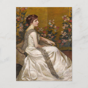 Guld Skärm Lilla Cabot Perry Vykort