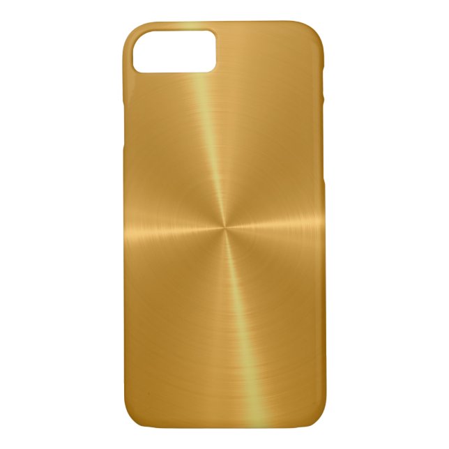Guld- skina rostfritt stålmetall Case-Mate iPhone skal (Baksida)