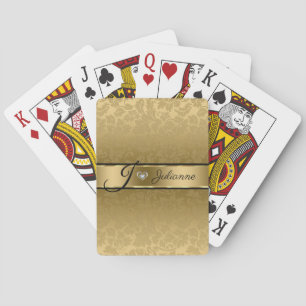 Guld-skorpa och hjärta casinokort