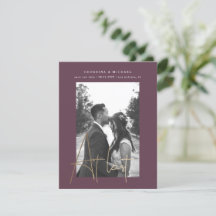 guld-skript, ett fotokort för förlovning