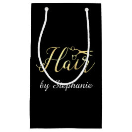 Guld- skriva salongen för saxHairstylisthår