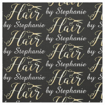 Guld- skriva salongen för saxHairstylisthår