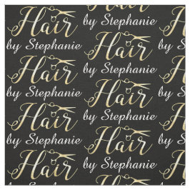 Guld- skriva salongen för saxHairstylisthår Tyg