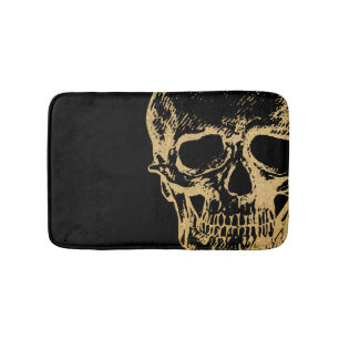 Guld Skull Bath Mat Badrumsmatta