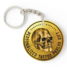 Guld Skull Coola Gothic Pro Fidelity Tatto Parlor
