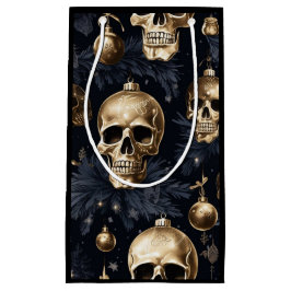 Guld Skull Gift Bag (svart)