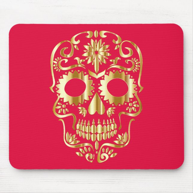 Guld Skull Musmatta (Framsidan)