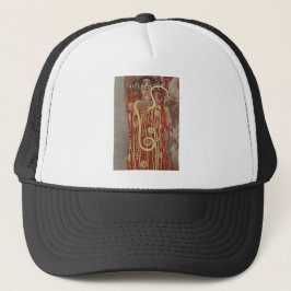 Guld Snake Gustav Klimts berömd Hygieia-målning Keps