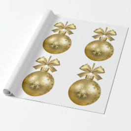 Guld snöflinga kulle ornament presentpapper