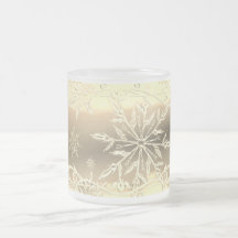 Guld-snöflingan frostad i mugg