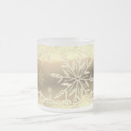 Guld-snöflingan frostad i mugg