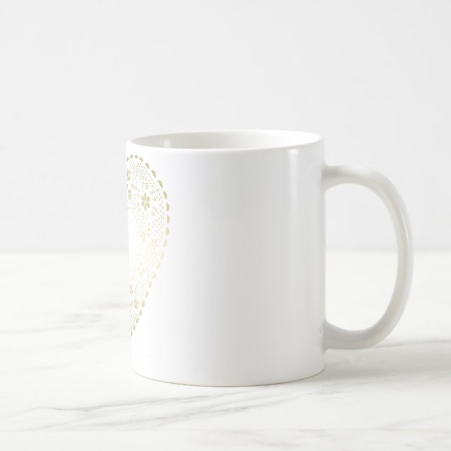 Guld Snöre Heart Kaffemugg (Höger)