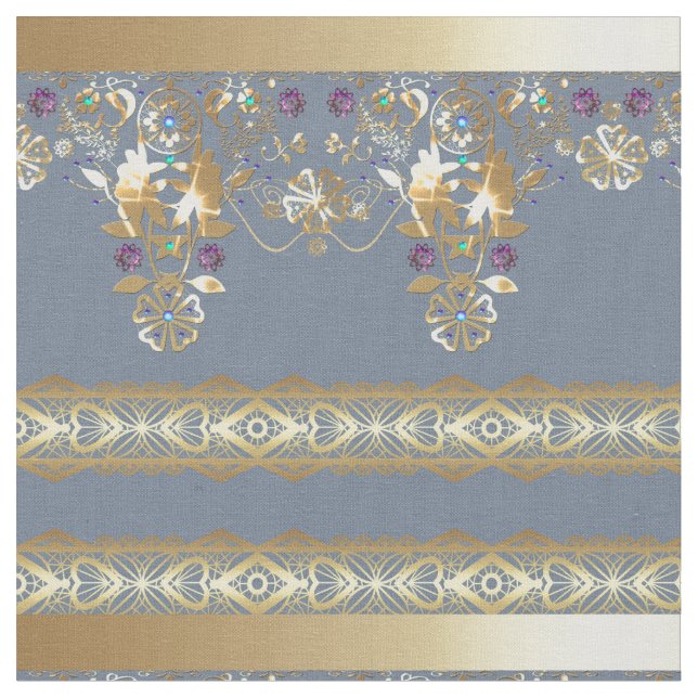 Guld snöre tyg (Närbild)