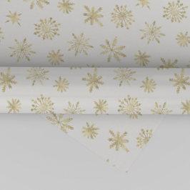 Guld Snowflake-jul Presentpapper