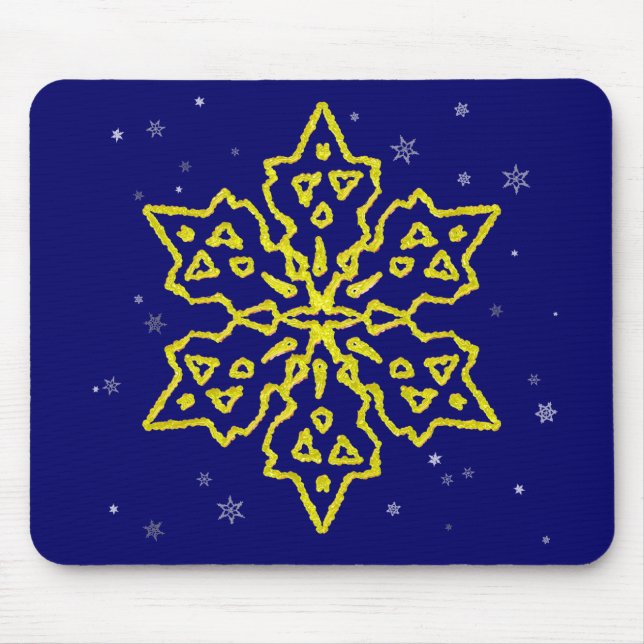 Guld Snowflake Musmatta (Framsidan)