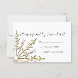 Guld Snowflake på Vita vinterbröllopets OSA