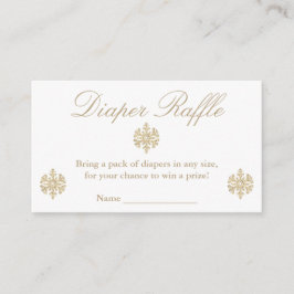 Guld Snowflake Raffle Tilläggskort