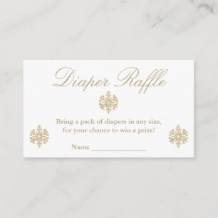 Guld Snowflake Raffle Tilläggskort